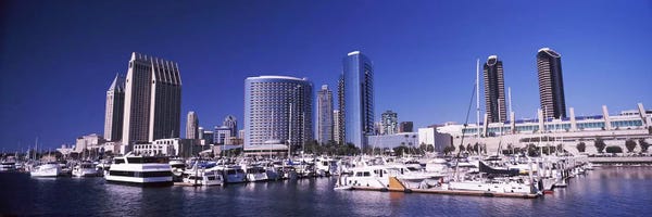 San Diego: Boats at a harbor, San Diego, California, USA 2010 by Panoramic Images