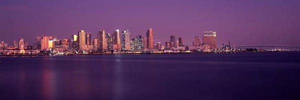 San Diego Skylines: Buildings at the waterfront, San Diego, California, USA 2010 #3 by Panoramic Images