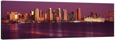 Buildings at the waterfront, San Diego, California, USA 2010 #5 Canvas Art Print - San Diego Skylines