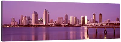 Buildings at the waterfront, San Diego, California, USA 2010 #6 Canvas Art Print - San Diego Skylines