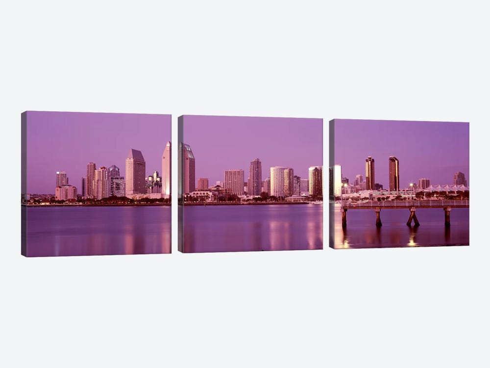 Buildings at the waterfront, San Diego, California, USA 2010 #6 by Panoramic Images 3-piece Art Print