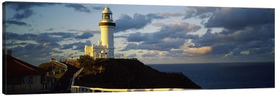 Lighthouse at the coast, Broyn Bay Light House, New South Wales, Australia Canvas Art Print - Lighthouse Art