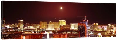 City lit up at night, Las Vegas, Nevada, USA #3 Canvas Art Print - Night Sky Art