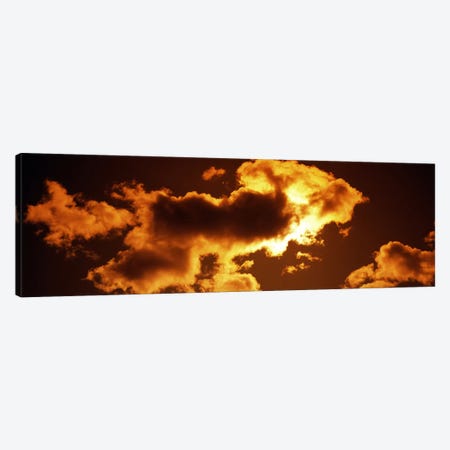 Clouds at sunset Canvas Print #PIM8188} by Panoramic Images Canvas Wall Art