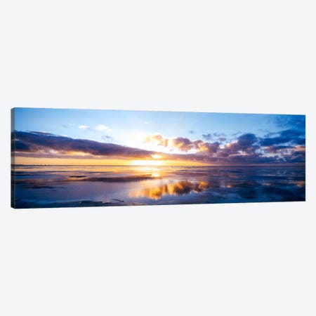 Partly Cloudy Seascape, North Sea, Germany Canvas Print #PIM818} by Panoramic Images Art Print