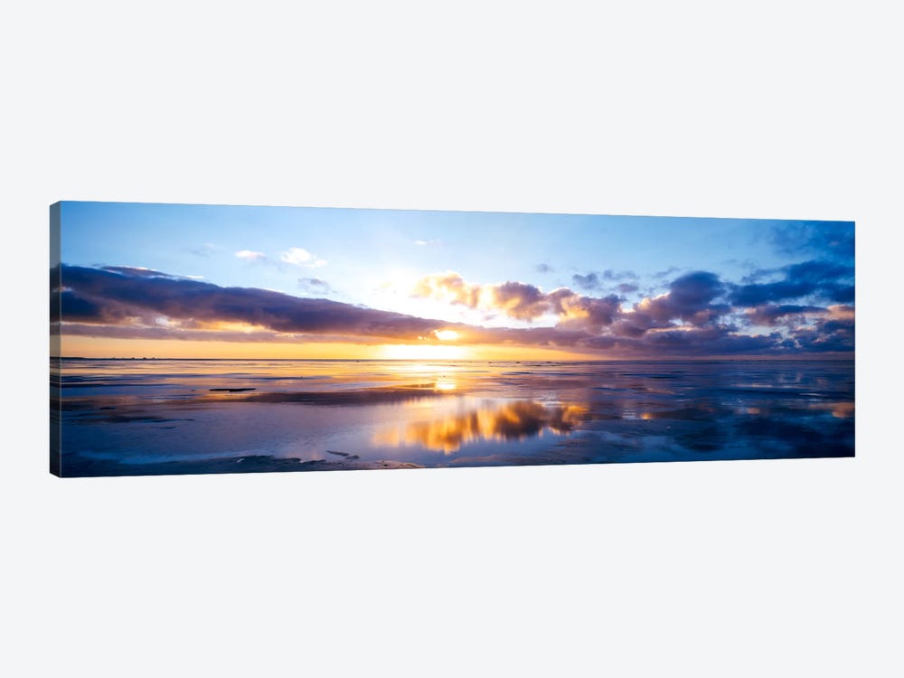 Partly Cloudy Seascape, North Sea, Germany by Panoramic Images 1-piece Canvas Artwork