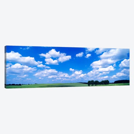 Cloudy Countryside Landscape, Germany Canvas Print #PIM819} by Panoramic Images Art Print