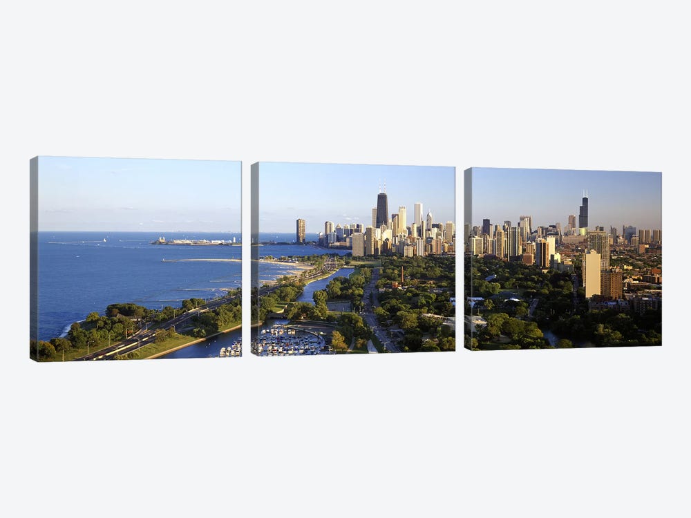 USA, Illinois, Chicago by Panoramic Images 3-piece Canvas Print