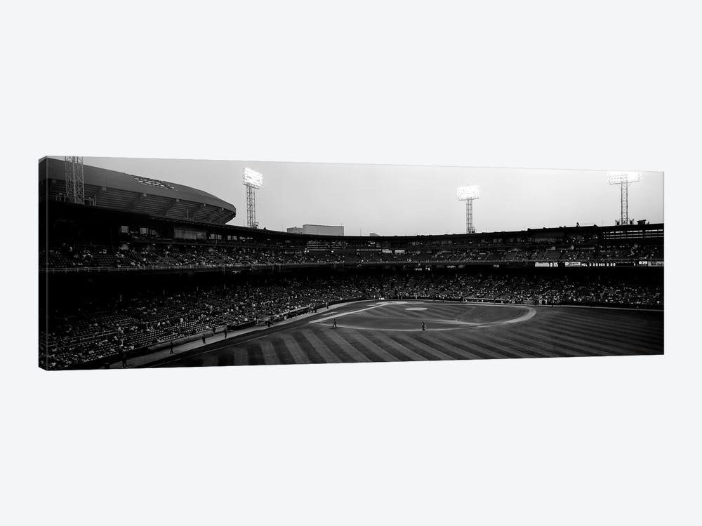 Spectators in a baseball parkU.S. Cellular Field, Chicago, Cook County, Illinois, USA by Panoramic Images 1-piece Canvas Art Print