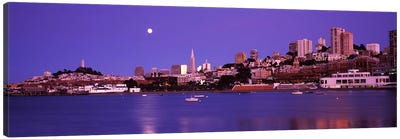 Buildings at the waterfront, San Francisco, California, USA #2 Canvas Art Print - San Francisco Skylines