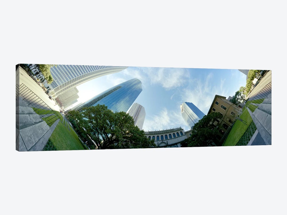 Low angle view of skyscrapersHouston, Harris county, Texas, USA by Panoramic Images 1-piece Canvas Art Print