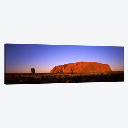 Sunset Over Uluru (Ayers Rock), Uluru-Kata Tjuta National Park, Northern Territory, Australia Canvas Print #PIM8216} by Panoramic Images Canvas Art Print