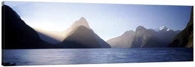 Mitre Peak, Milford Sound, Fiordland National Park, South Island, New Zealand Canvas Art Print - New Zealand Art