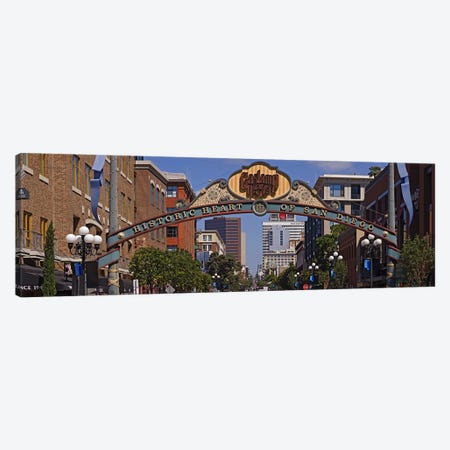 Buildings in a city, Gaslamp Quarter, San Diego, California, USA Canvas Print #PIM8229} by Panoramic Images Canvas Print