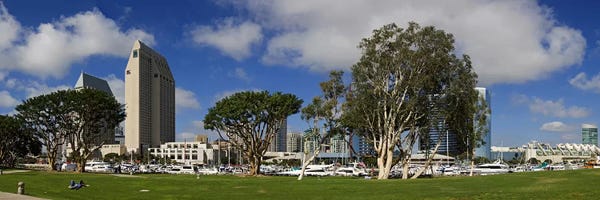 San Diego: Park in a city, Embarcadero Marina Park, San Diego, California, USA 2010 by Panoramic Images