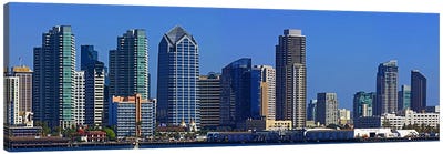 Buildings at the waterfront, San Diego, California, USA 2010 #7 Canvas Art Print - San Diego Skylines