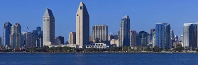 City at the waterfront, San Diego, California, USA 2010 by Panoramic Images canvas print