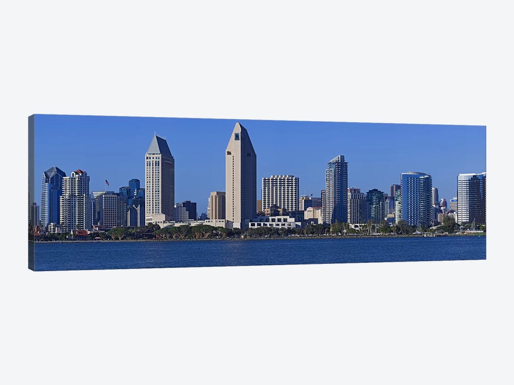 City at the waterfront, San Diego, California, USA 2010 by Panoramic Images 1-piece Canvas Art
