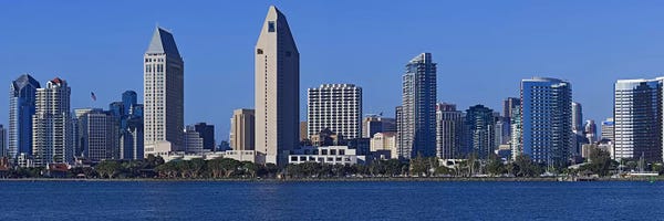 San Diego Skylines: City at the waterfront, San Diego, California, USA 2010 by Panoramic Images