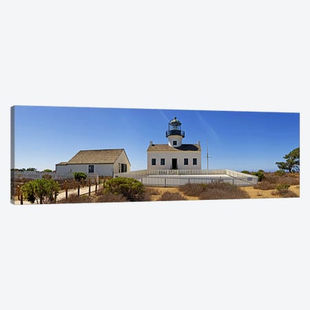 Lighthouse, Old Point Loma Lighthouse, Point Loma, Cabrillo National Monument, San Diego, California, USA Canvas Print #PIM8235} by Panoramic Images Canvas Print