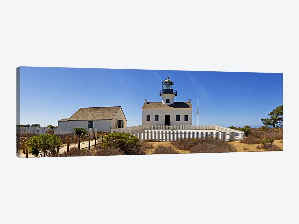Lighthouse, Old Point Loma Lighthouse, Point Loma, Cabrillo National Monument, San Diego, California, USA by Panoramic Images 1-piece Canvas Art