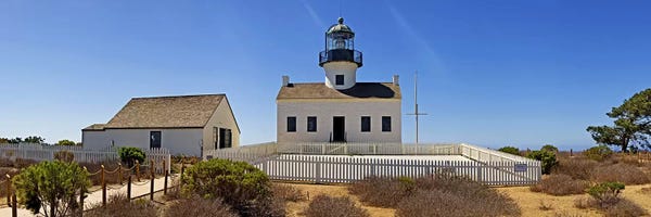 San Diego: Lighthouse, Old Point Loma Lighthouse, Point Loma, Cabrillo National Monument, San Diego, California, USA by Panoramic Images