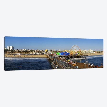Amusement park, Santa Monica Pier, Santa Monica, Los Angeles County, California, USA Canvas Print #PIM8236} by Panoramic Images Art Print
