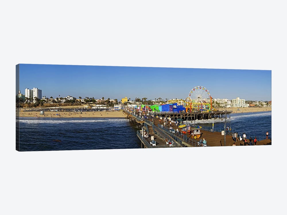Amusement park, Santa Monica Pier, Santa Monica, Los Angeles County, California, USA by Panoramic Images 1-piece Art Print