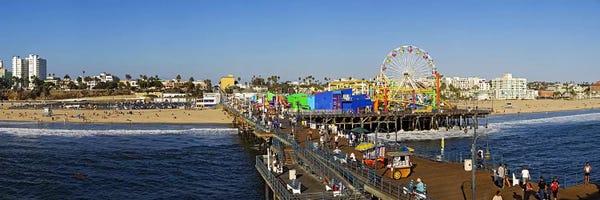 Amusement Parks: Amusement park, Santa Monica Pier, Santa Monica, Los Angeles County, California, USA by Panoramic Images