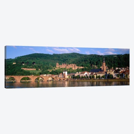 Heidelberg Castle With Altstadt (Old Town) In The Foreground, Baden-Wurttemberg, Germany Canvas Print #PIM823} by Panoramic Images Canvas Art