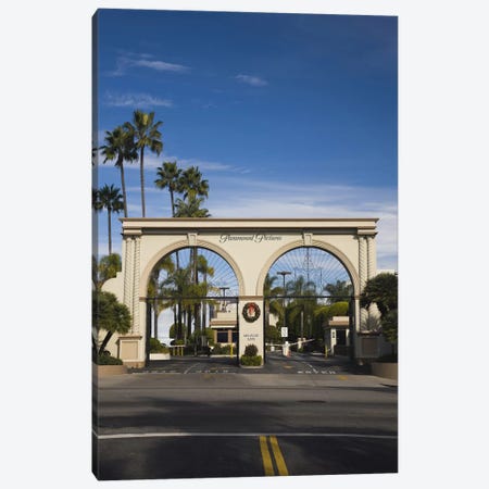 Entrance gate to a studio, Paramount Studios, Melrose Avenue, Hollywood, Los Angeles, California, USA Canvas Print #PIM8245} by Panoramic Images Canvas Art