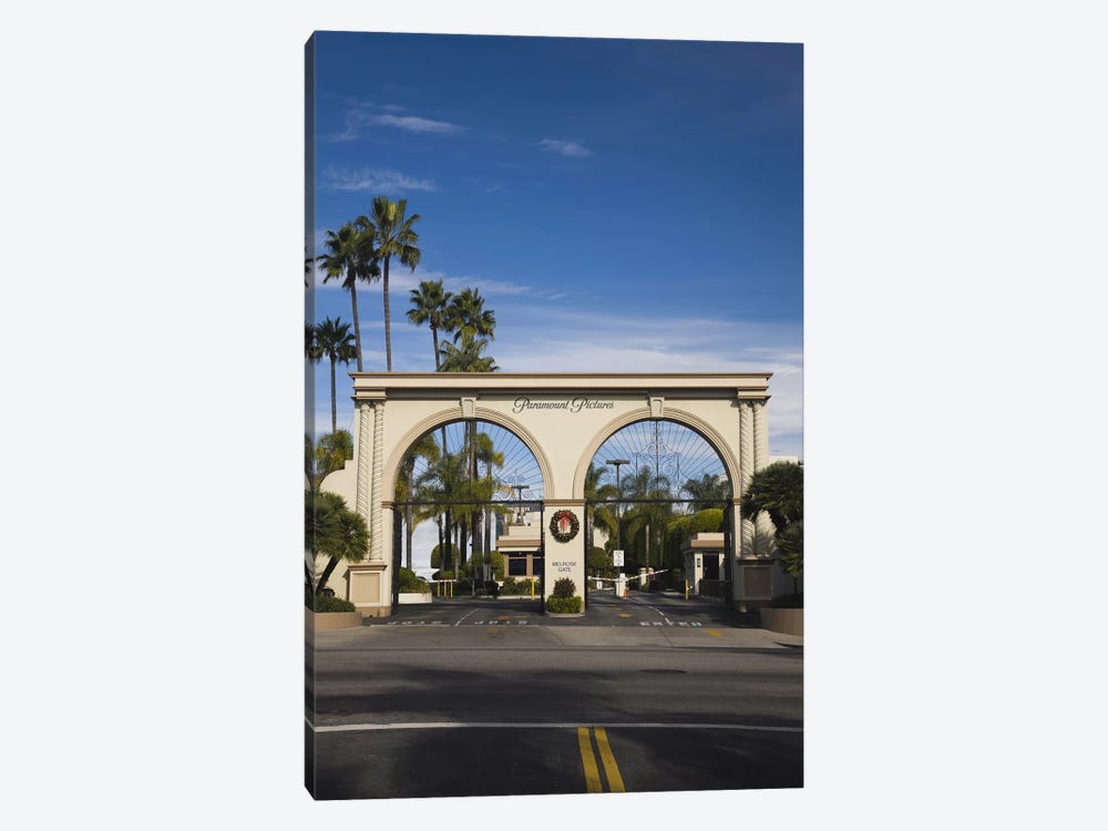 Entrance gate to a studio, Paramount Studios, Melrose Avenue, Hollywood, Los Angeles, California, USA by Panoramic Images 1-piece Canvas Art Print