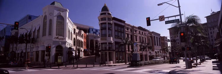 Buildings along the road, Rodeo Drive, Beverly Hills, Los Angeles County, California, USA