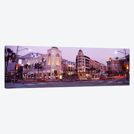 Traffic on the road, Rodeo Drive, Beverly Hills, Los Angeles County, California, USA #2 Canvas Print #PIM8258} by Panoramic Images Canvas Artwork