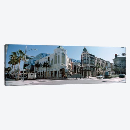 Buildings along the road, Rodeo Drive, Beverly Hills, Los Angeles County, California, USA #2 Canvas Print #PIM8259} by Panoramic Images Canvas Wall Art