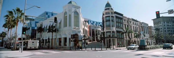 Los Angeles: Buildings along the road, Rodeo Drive, Beverly Hills, Los Angeles County, California, USA #2 by Panoramic Images
