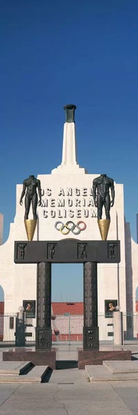 Los Angeles: Entrance of a stadium, Los Angeles Memorial Coliseum, Los Angeles, California, USA by Panoramic Images