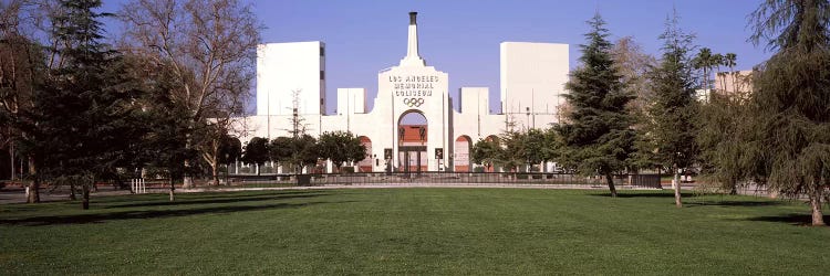 Facade of a stadium, Los Angeles Memorial Coliseum, Los Angeles, California, USA