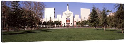 Facade of a stadium, Los Angeles Memorial Coliseum, Los Angeles, California, USA Canvas Art Print - Olympics
