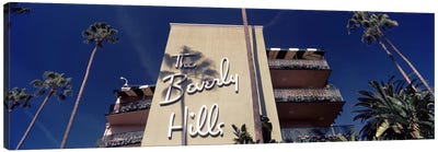 Low angle view of a hotel, Beverly Hills Hotel, Beverly Hills, Los Angeles County, California, USA Canvas Art Print - Beverly Hills