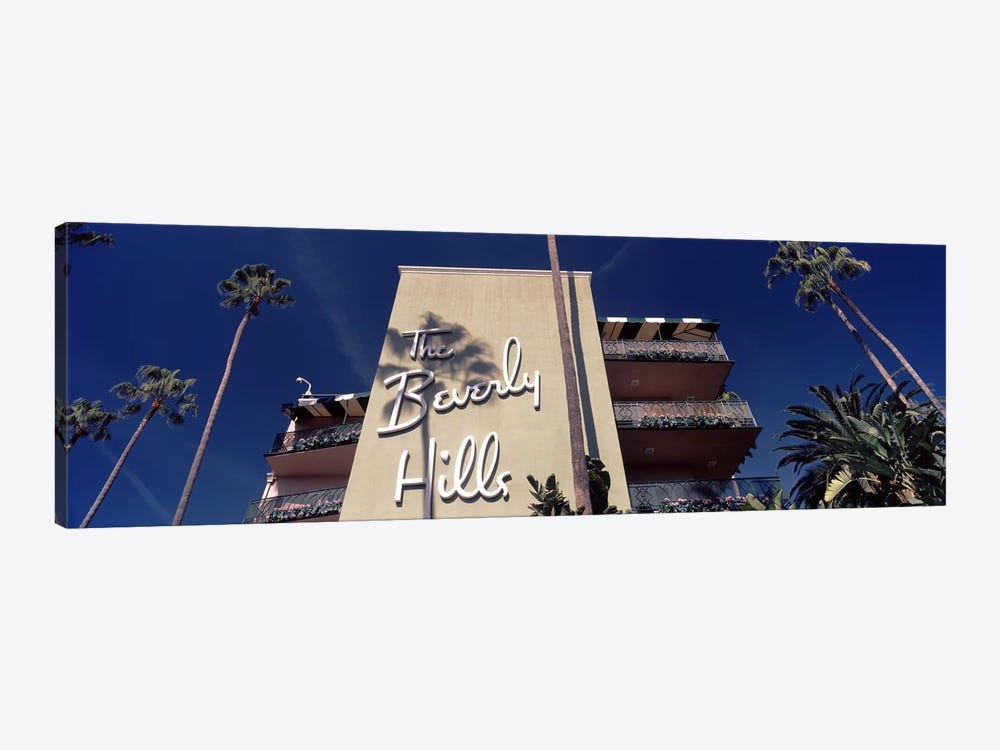 Low angle view of a hotel, Beverly Hills Hotel, Beverly Hills, Los Angeles County, California, USA by Panoramic Images 1-piece Canvas Print