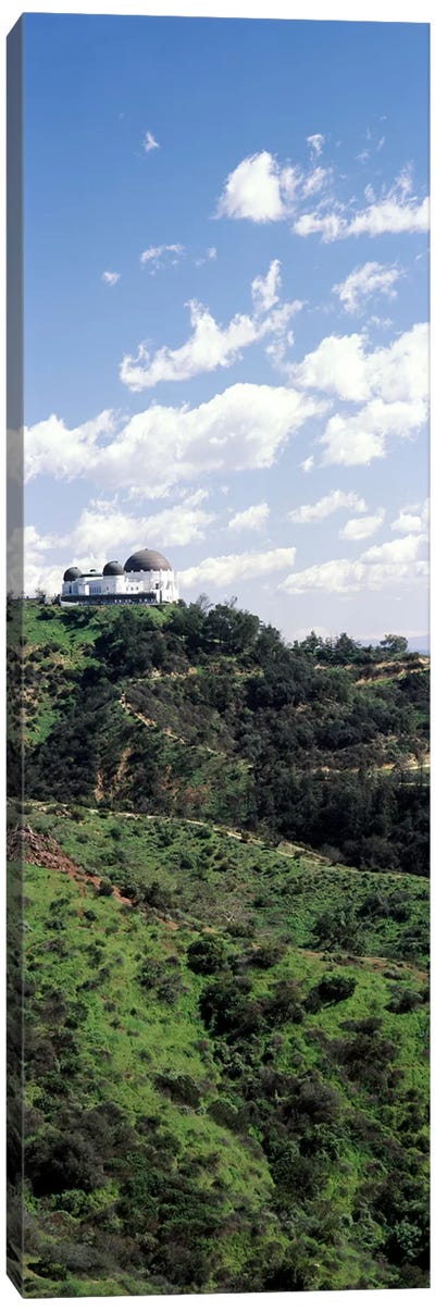 Observatory on a hill, Griffith Park Observatory, Los Angeles, California, USA Canvas Art Print - Hill & Hillside Art