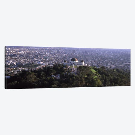 Observatory on a hill with cityscape in the background, Griffith Park Observatory, Los Angeles, California, USA 2010 Canvas Print #PIM8269} by Panoramic Images Canvas Print
