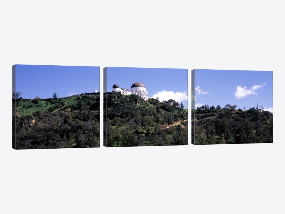 Observatory on a hill, Griffith Park Observatory, Los Angeles, California, USA #2 by Panoramic Images 3-piece Canvas Art Print