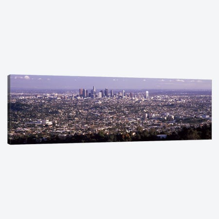 Aerial view of a cityscape, Los Angeles, California, USA 2010 Canvas Print #PIM8273} by Panoramic Images Canvas Art