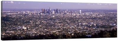 Aerial view of a cityscape, Los Angeles, California, USA 2010 Canvas Art Print - Los Angeles Skylines