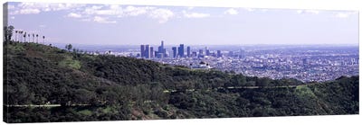 Aerial view of a cityscape, Griffith Park Observatory, Los Angeles, California, USA 2010 Canvas Art Print - Los Angeles Skylines