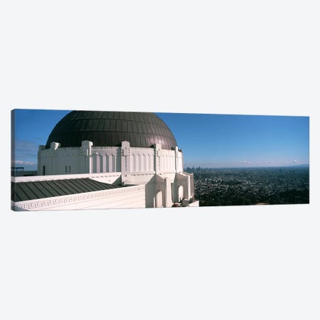 Observatory with cityscape in the background, Griffith Park Observatory, Los Angeles, California, USA 2010 Canvas Print #PIM8275} by Panoramic Images Canvas Print