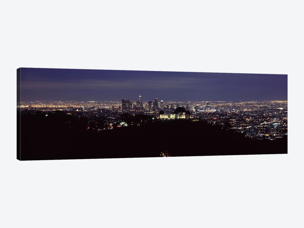 Aerial view of a cityscape, Griffith Park Observatory, Los Angeles, California, USA 2010 #2 by Panoramic Images 1-piece Canvas Art Print