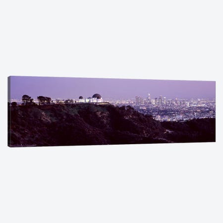 Aerial view of a cityscape, Griffith Park Observatory, Los Angeles, California, USA 2010 #3 Canvas Print #PIM8278} by Panoramic Images Canvas Wall Art